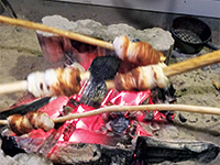 米粉バゲットの囲炉裏焼き